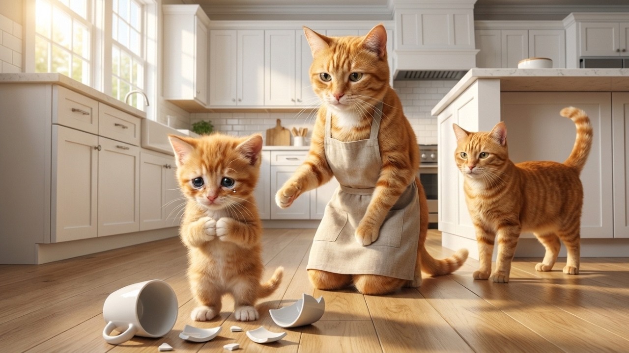 Tiny Kitten Broke Mama’s Favorite Mug — The Family’s Reaction Changed Everything