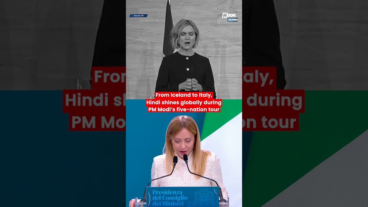 After Iceland PM&rsquo;s &lsquo;Samband&rsquo;, Giorgia Meloni Goes Hindi In Rome Press Meet