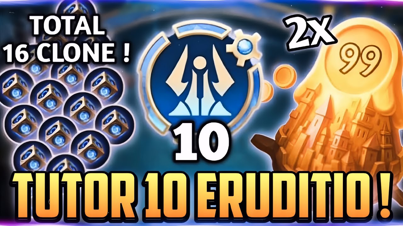 KENIKMATAN 10 ERUDITIO DAPAT 16 CLONE GRATIS ❗ COMBO META MAGIC CHESS GOGO TERBARU
