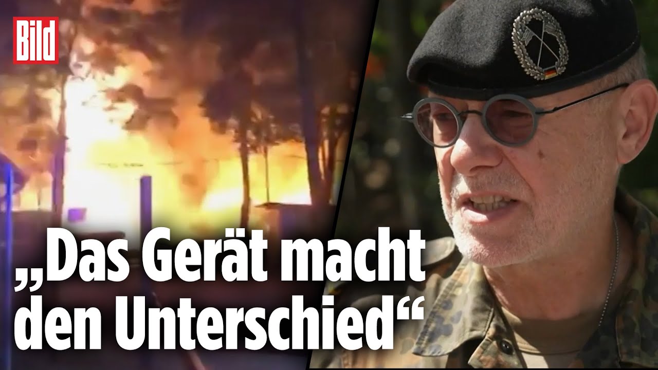 Sperrzone um Grunewald-Brand: Bundeswehr setzt Roboter „Teodor“ ein | Berlin