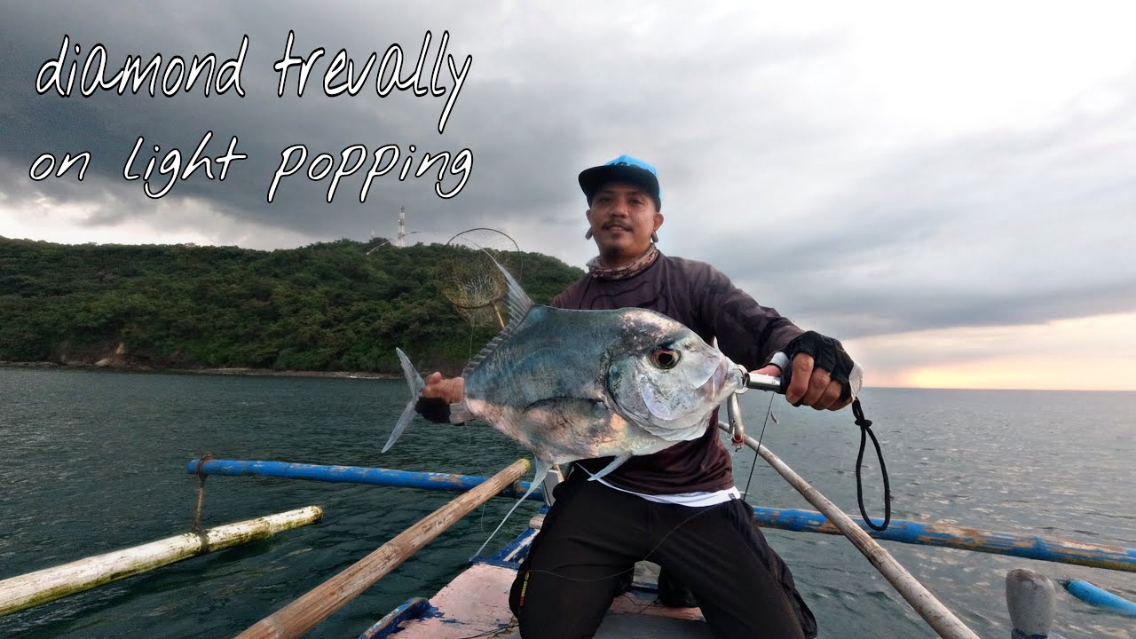 Diamond trevally on light popping | caylabne bay resort | Rholdzkie adventures