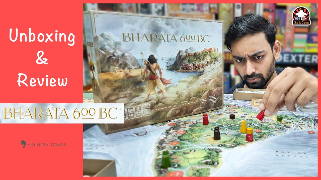 Bharata 600 BC - Unboxing & Review | Bharata 600 BC Board Game // Chai & Games