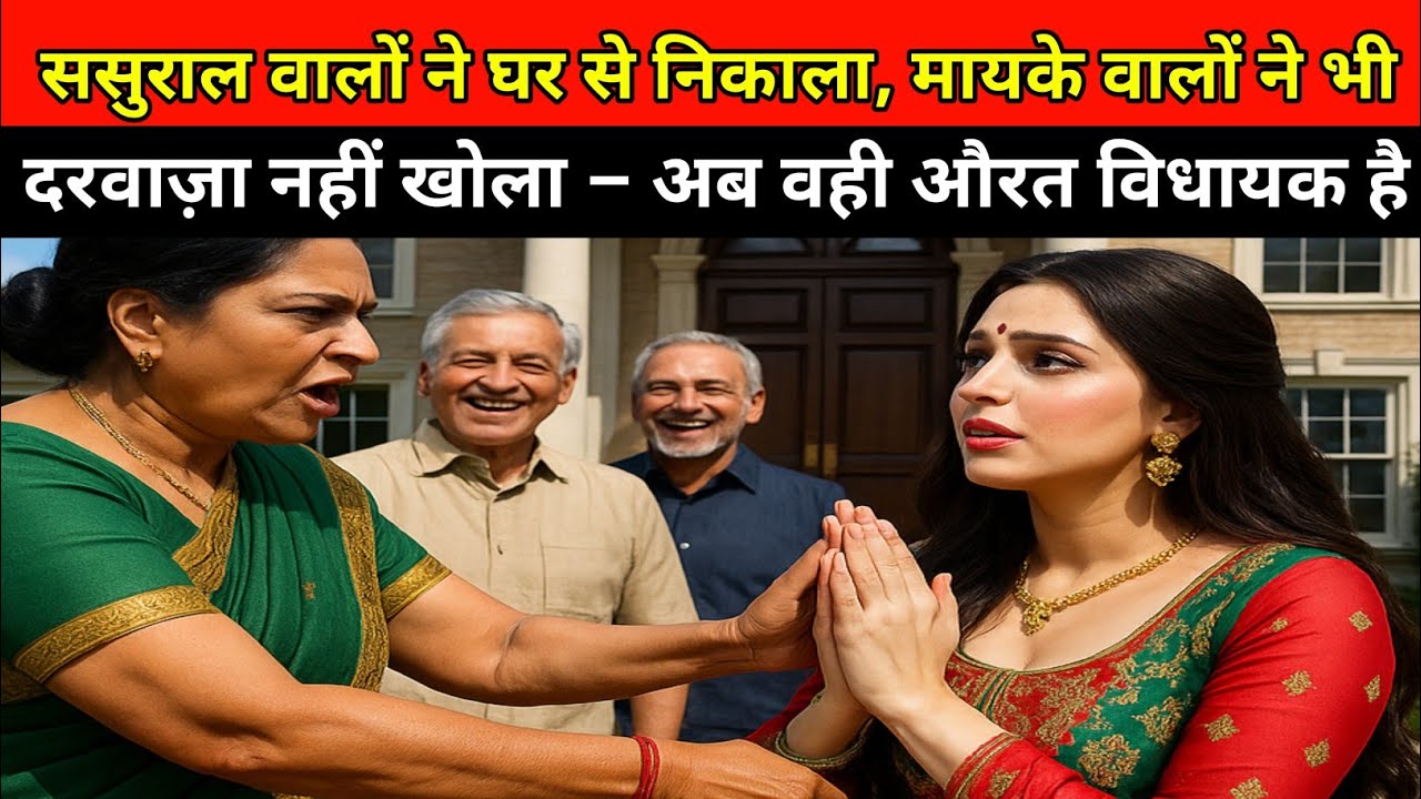 ससुराल वालों ने घर से निकाला - मायके वालों ने दरवाज़ा नहीं खोला! अब वही औरत विधायक है! impressional