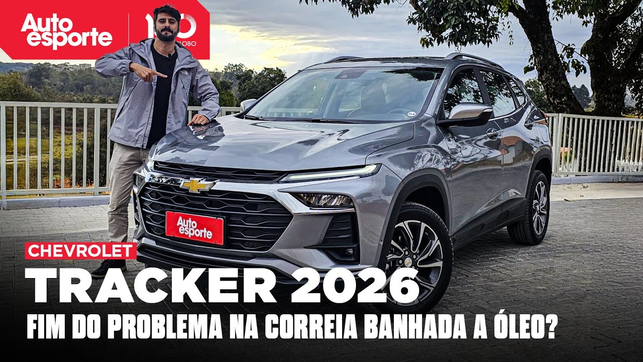 CHEVROLET TRACKER 2026 promete CORREIA MAIS RESISTENTE, MUDA VISUAL e PERDE POT&Ecirc;NCIA