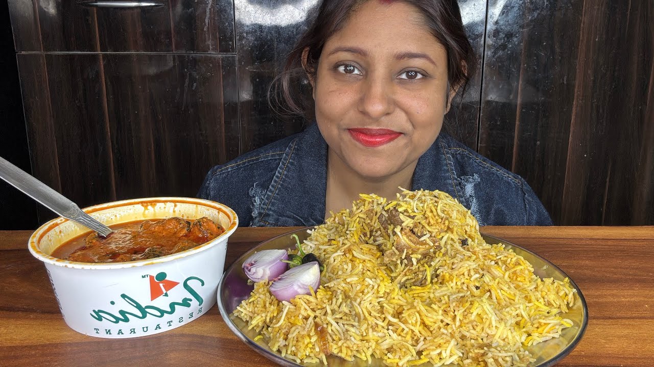 Indian Eating Show | Kolkata Style Mutton Biryani & Chicken Tikka Butter Masala | Big Bites