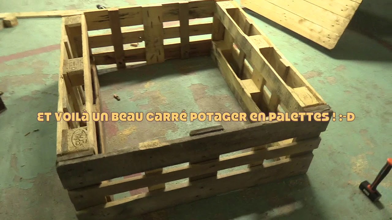 INCR'EDUC : Etape 3 - Tuto carrés potagers en palettes (AVRIL)