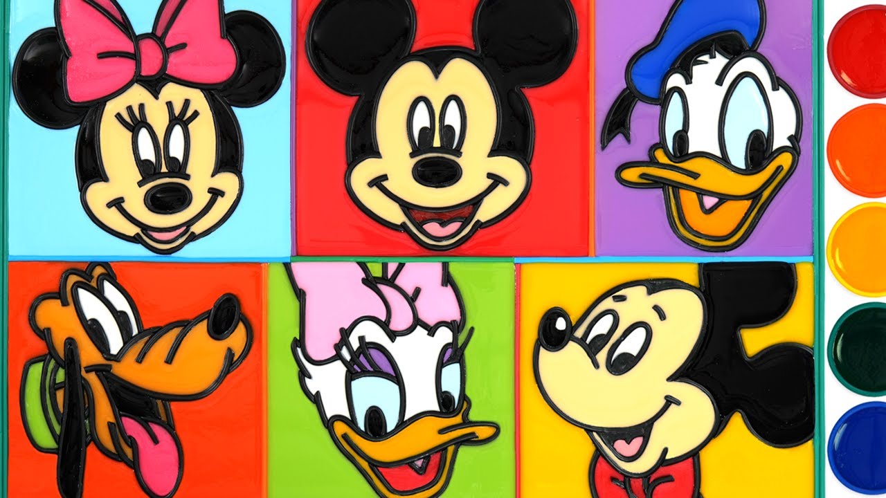 Mickey Mouse and Friends Jelly Coloring | Mickey Mouse Slime, Disney Shorts Best series for children