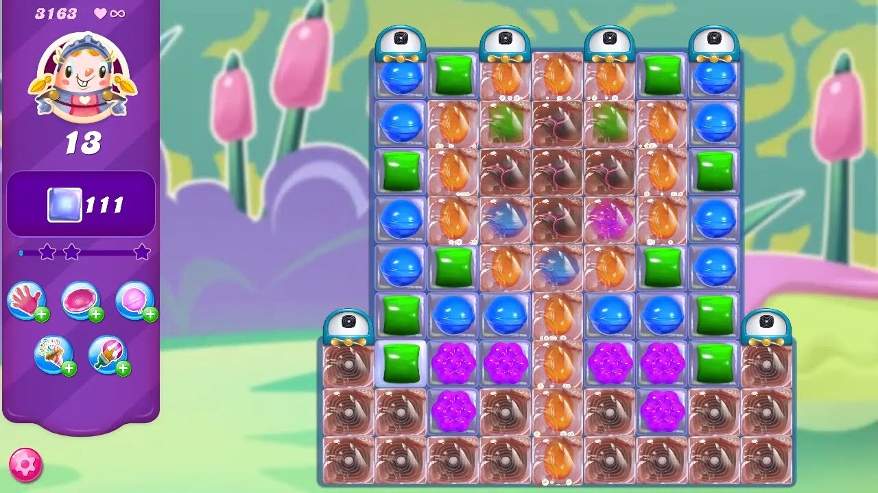 Candy Crush Saga LEVEL 3163 NO BOOSTERS (new version)