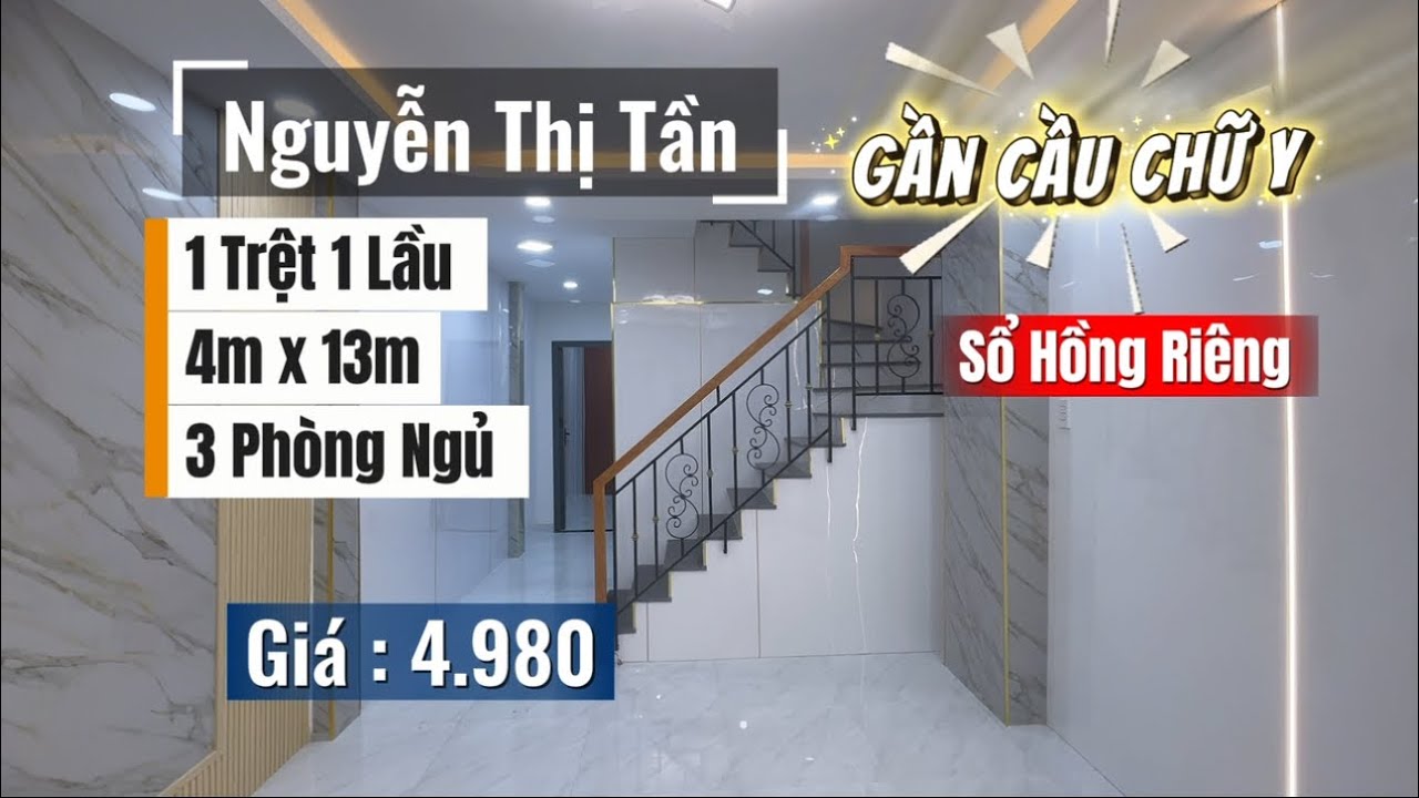 Nhà Quận 8 - 4m x 13m - 3 Phòng - Gần Chợ Rạch Ông - Cầu Chữ Y - Sổ Hồng Riêng 