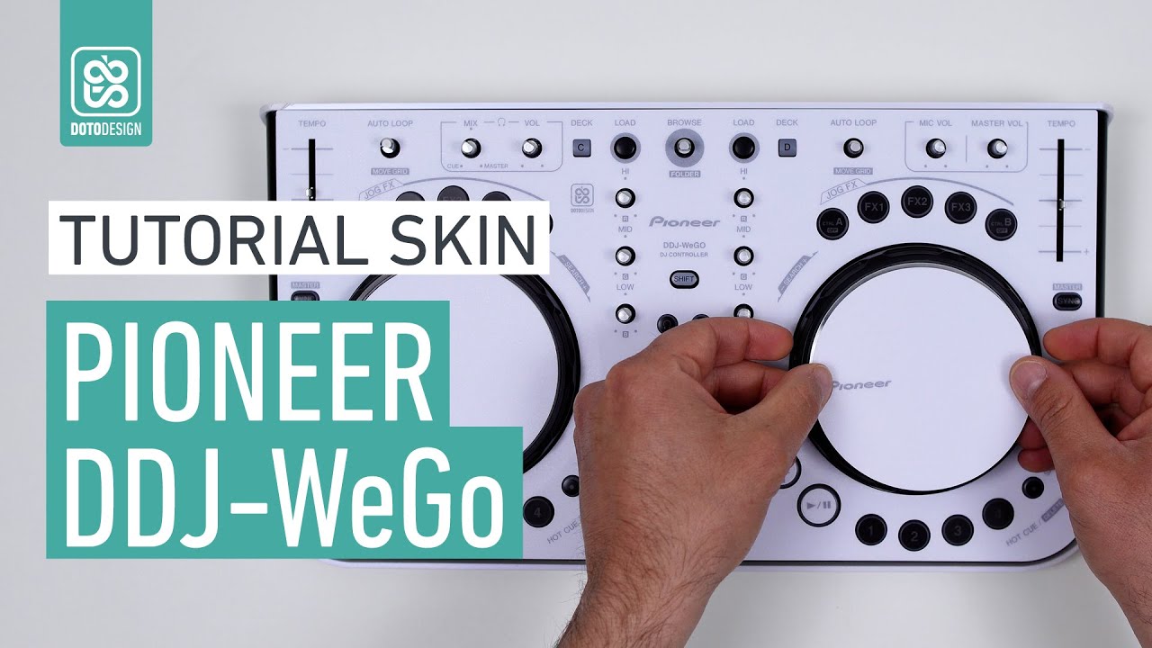 Pioneer DDJ-WeGo White Skin - How to apply a dj controller Skin Tutorial Doto Design