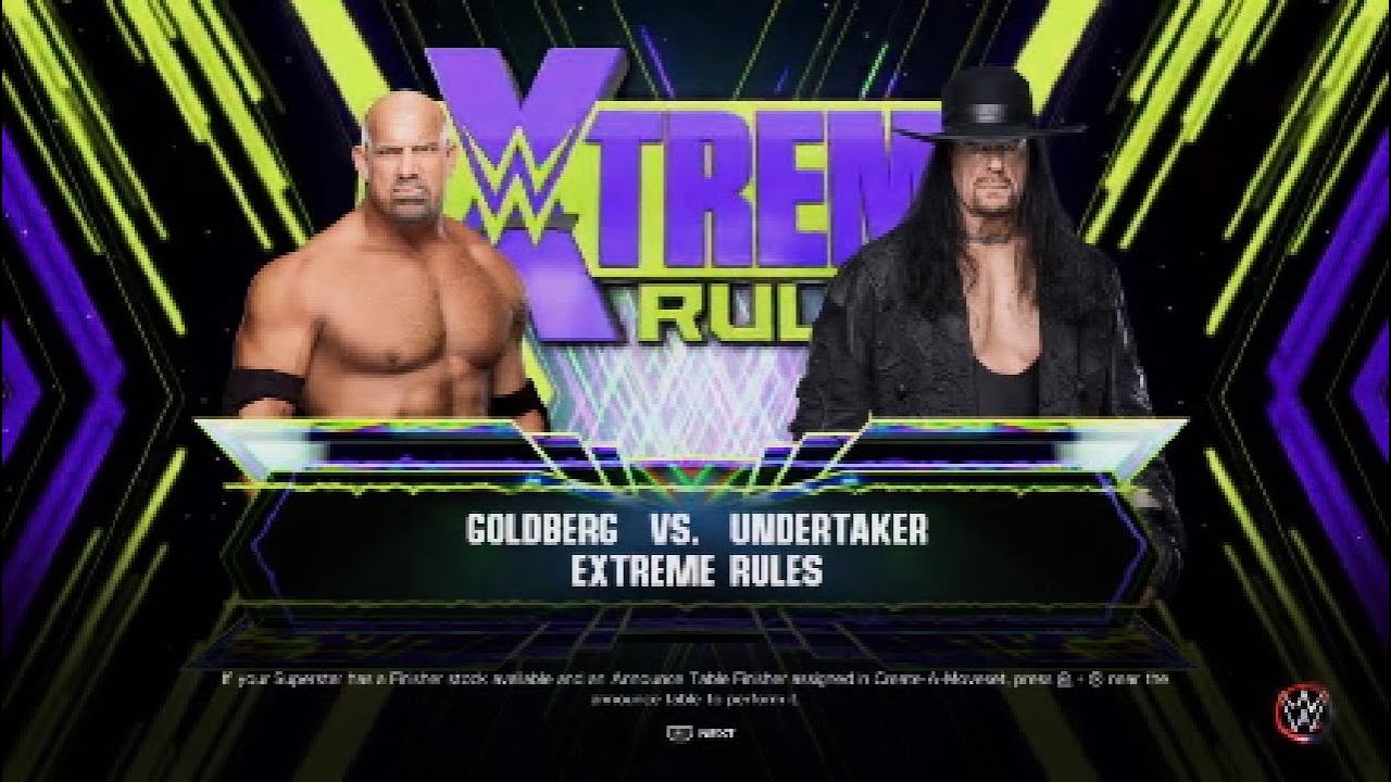 WWE 2K 🎮 Extreme Rules - Goldberg vs. The Undertaker ⚰️