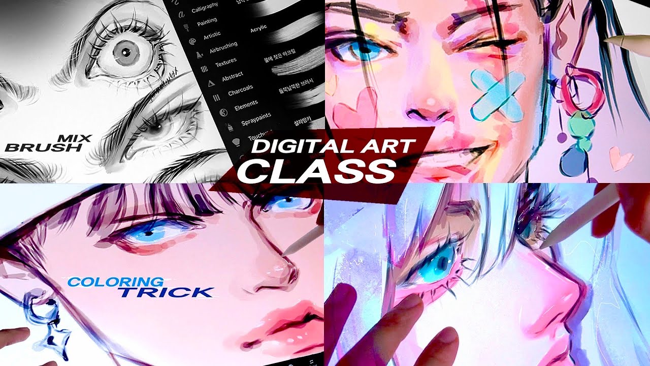✏️ DIGITAL ART CLASS - [ APP, BRUSH, COLOR, MIX, TRICK ] ✏️