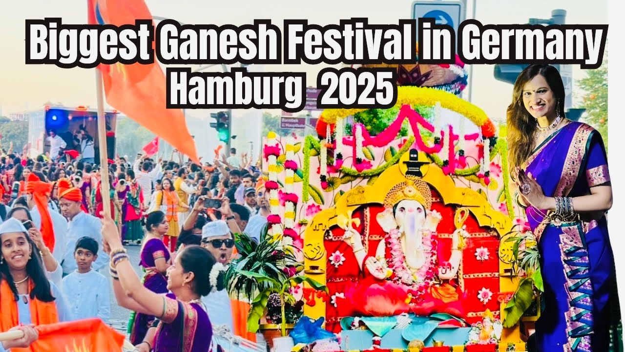 Ganesha Visarjan Hamburg 2025| Biggest Public Festival in Germany|Ganesh Visarjan