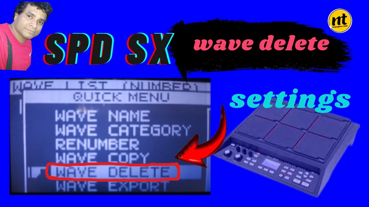 Roland spd sx wave delete settings | youtube | WAVE DELETE | sri lanka | spd sx | 