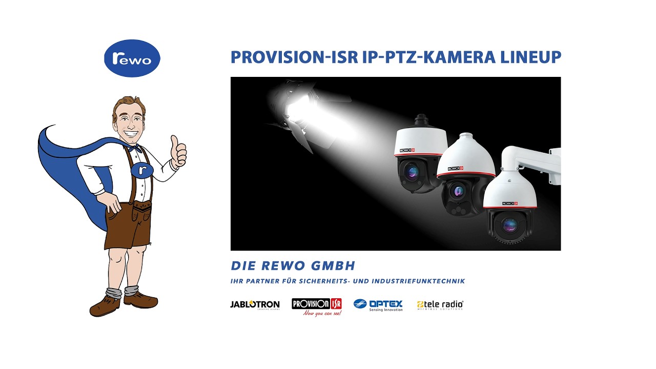 Provision-ISR IP PTZ Kamera Serie. Von Z1 bis Z8 alle PTZ Modelle im Überblick.
