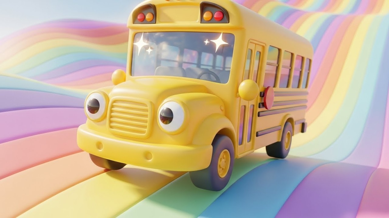 Счастливый автобус едет по Радужной дороге 🚌🌈✨ | Мультфильм для детей и весёлые приключения