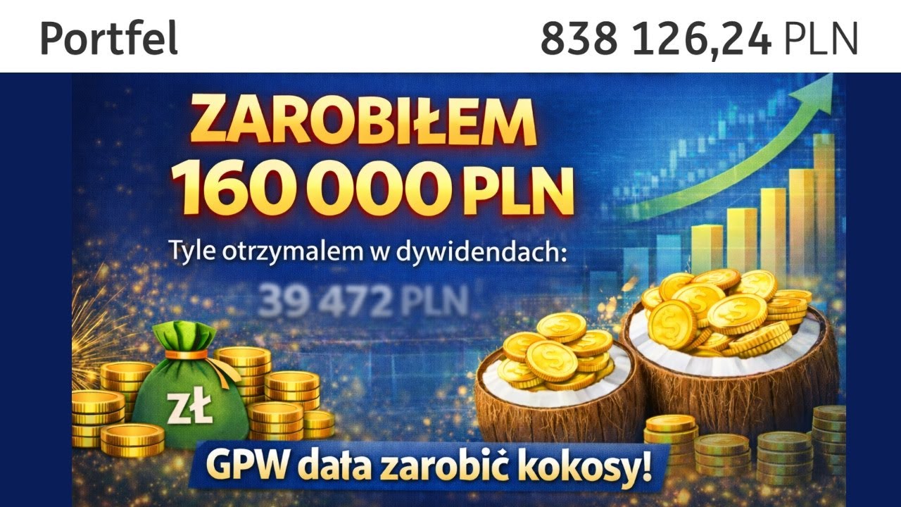 Odc 89 Jak zarobiłem 160 000 PLN w roku 2025. GPW dała zarobić fortunę! Rekordowe dywidendy i zakupy