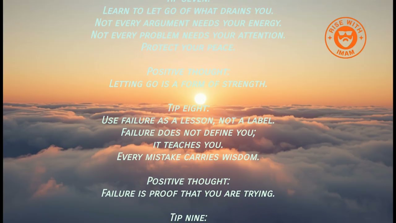 10 Life-Changing Tips & Positive Thoughts | Rise with Imam