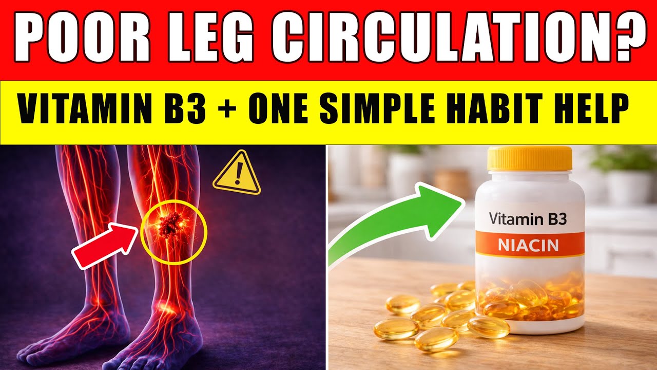 Over 60? Vitamin B3 and the Simple Habit That Supports Healthy Leg Circulation
