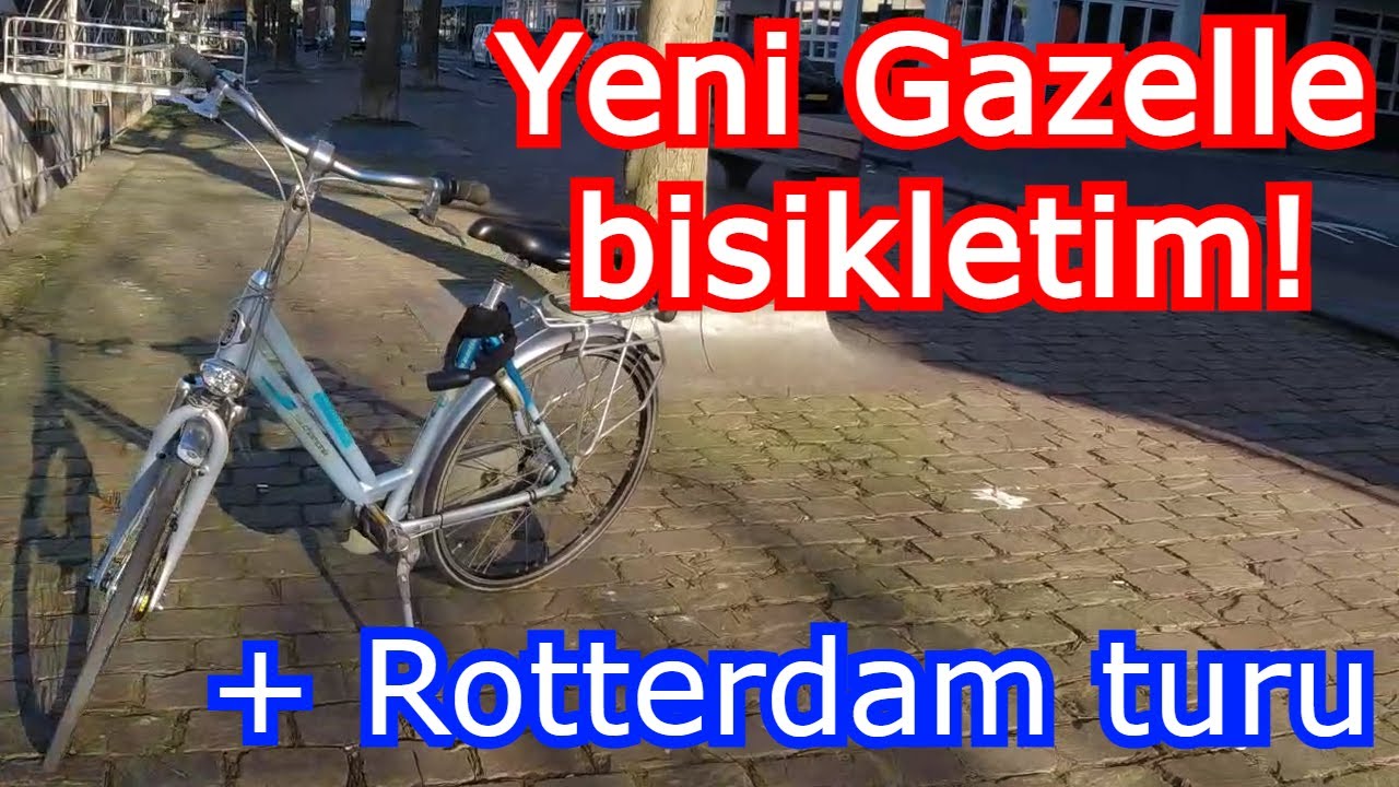 Gazelle Chamonix Plus Hollanda şehir bisikleti incelemesi + Rotterdam Turu!