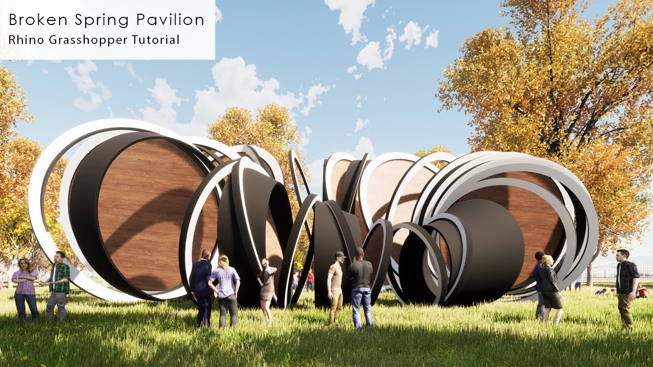 Broken Spring Pavilion Rhino Grasshopper Tutorial