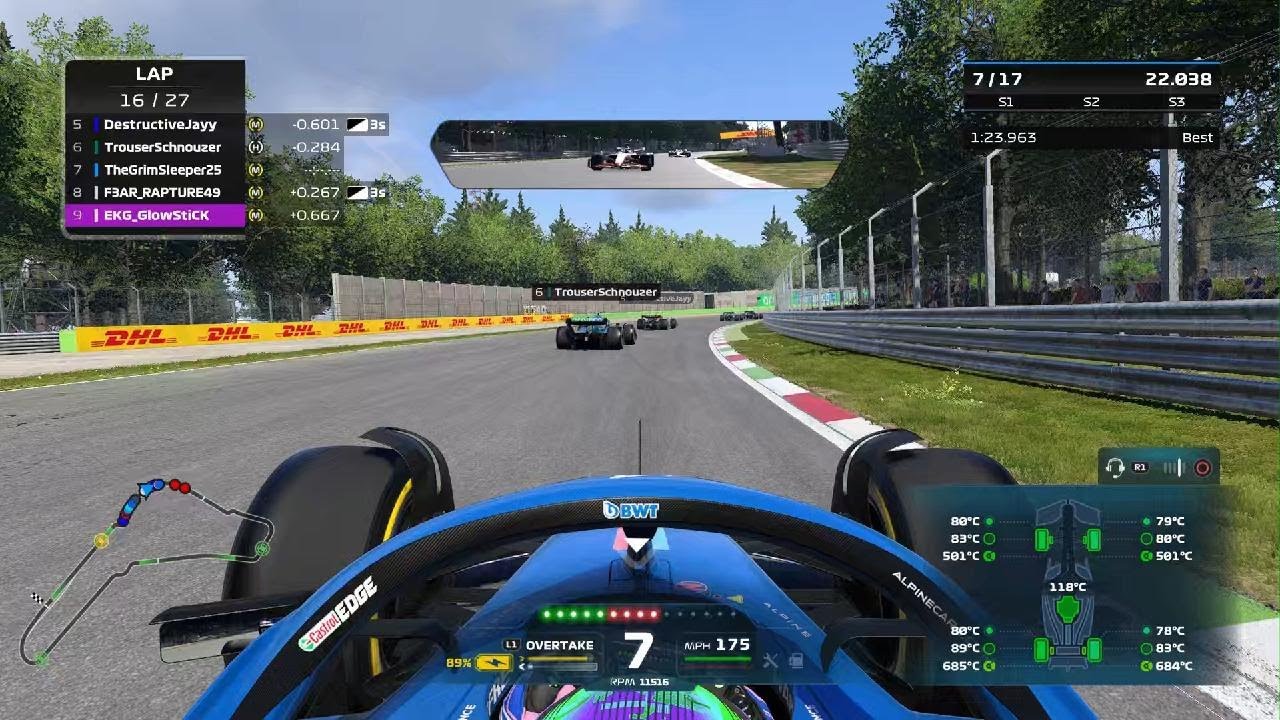 F1 22 dirty air