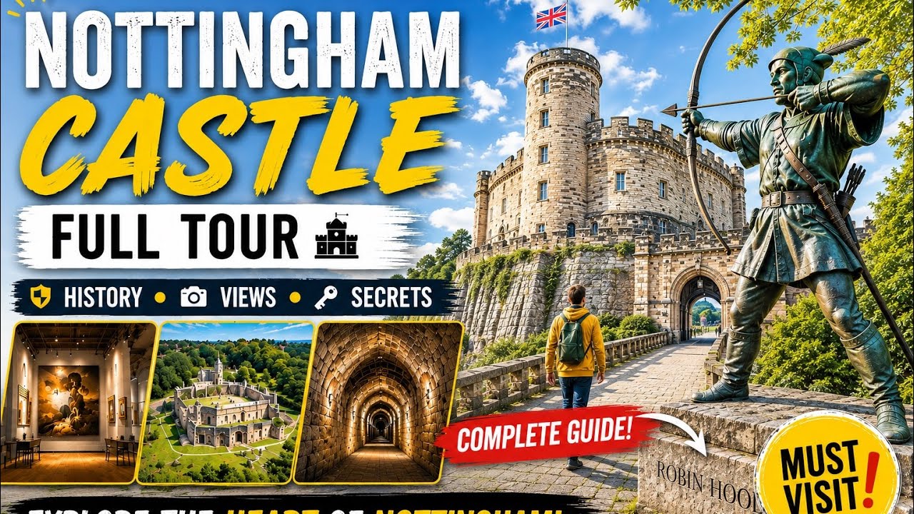 Nottingham Castle | Robin Hood Inside Tour 4K
