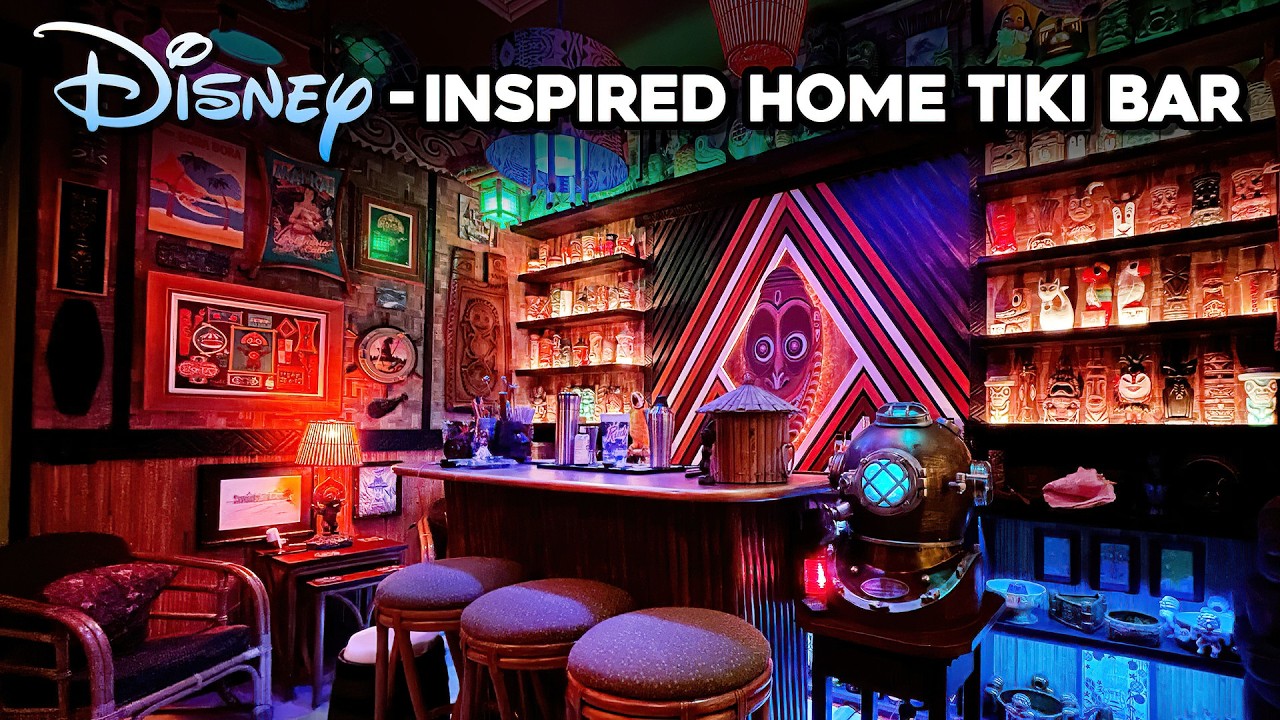 Disney Inspired Home Tiki Bar