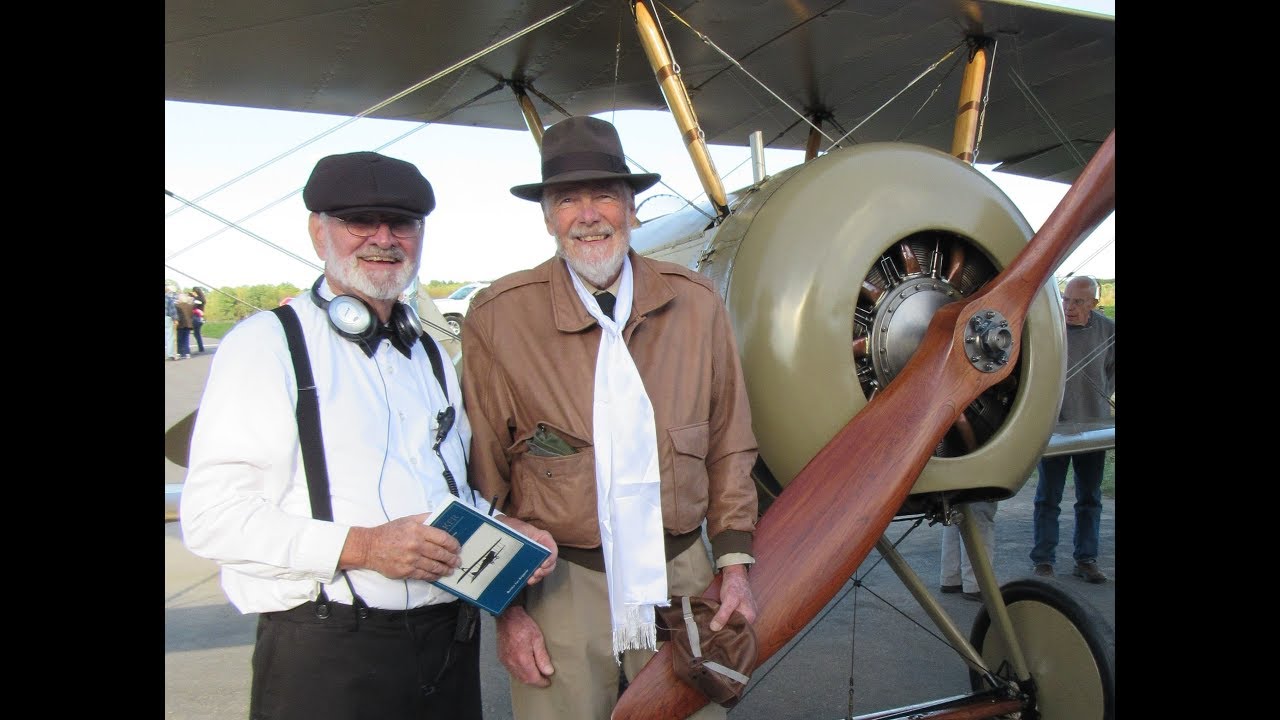 Thomas Morse S4-B flight - slides and video, Ithaca, NY 092918TP