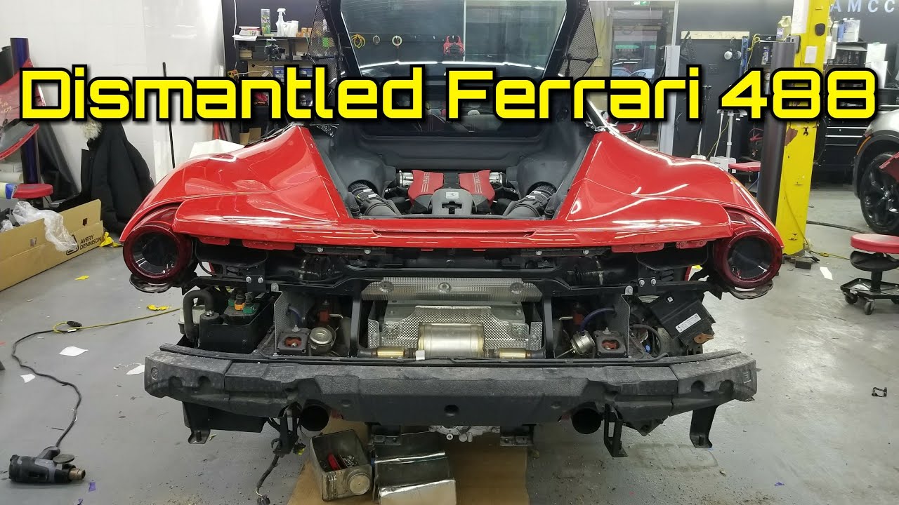 Ferrari 488 GTB Is In Pieces! First Time Taking A Ferrari Apart