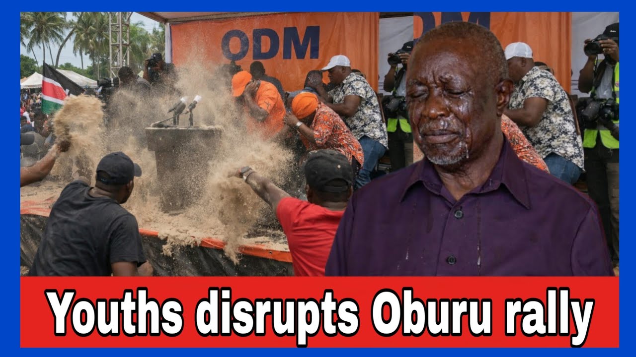 Chaos as Youths disrupts Oburu's ODM rally.Wanga regrets Sifuna Ouster,End of Ruto era