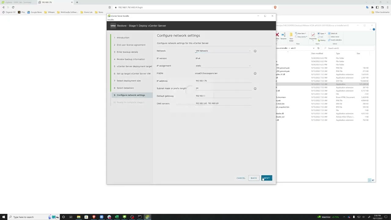 01 vCenter Backup and Restore