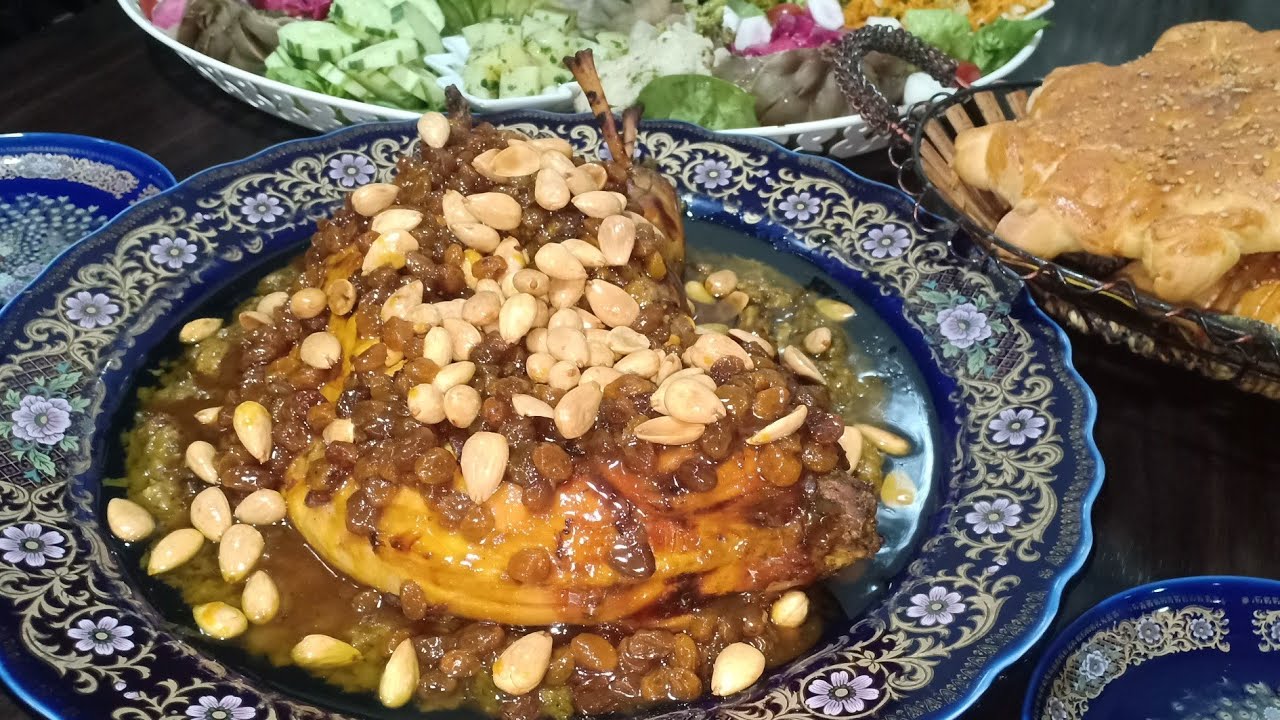 لأول مرة في اليوتوب‼️⁩و حصري على قناة يوميات صفاء 👀 تحضير أرنب(قنية)🐰 محمر بالزبيب و اللوز😋 خيال👌💯