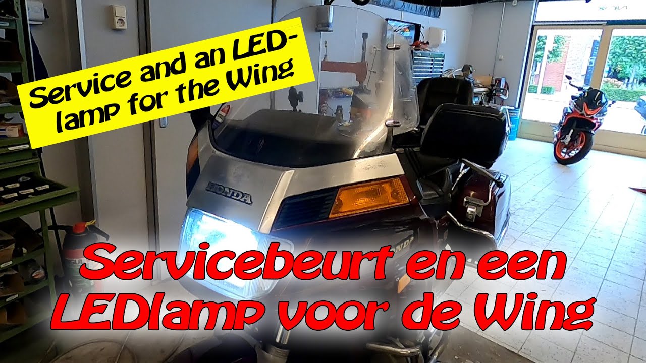 Goldwing Servicebeurt en nieuwe LED lamp