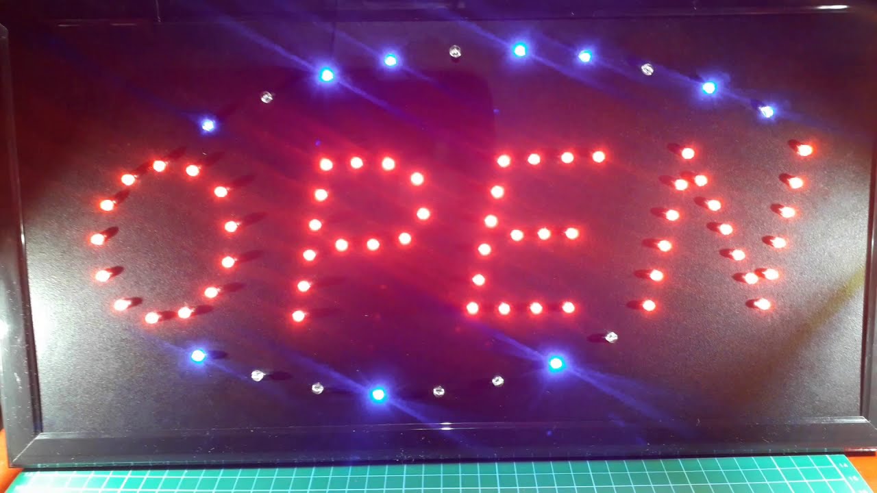 Teardown: Shop 'OPEN' sign