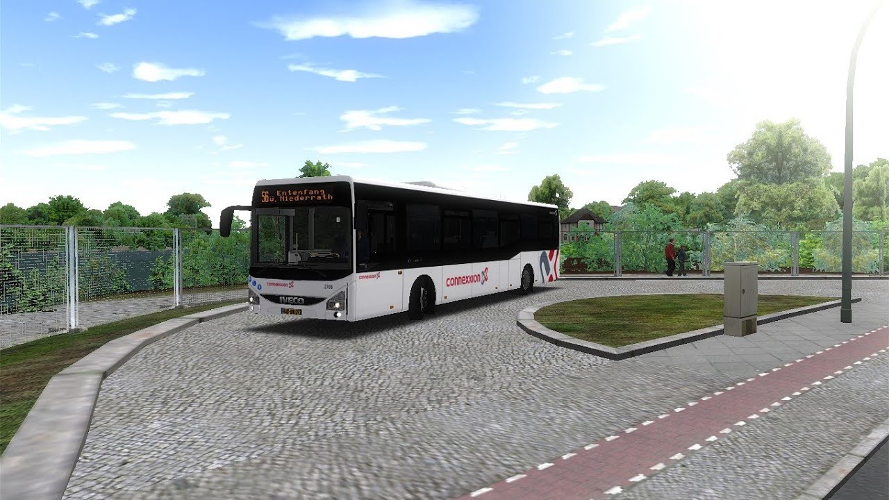 OMSI 2 lijn 56 in Krefrath met Connexxion 2708 Iveco Crossway LE
