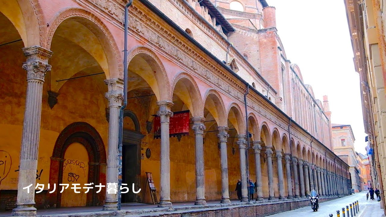 【北イタリア街歩き】歴史あふれる街ボローニャの旧市街を日曜に散策／Sunday walking in Bologna, full of historical places