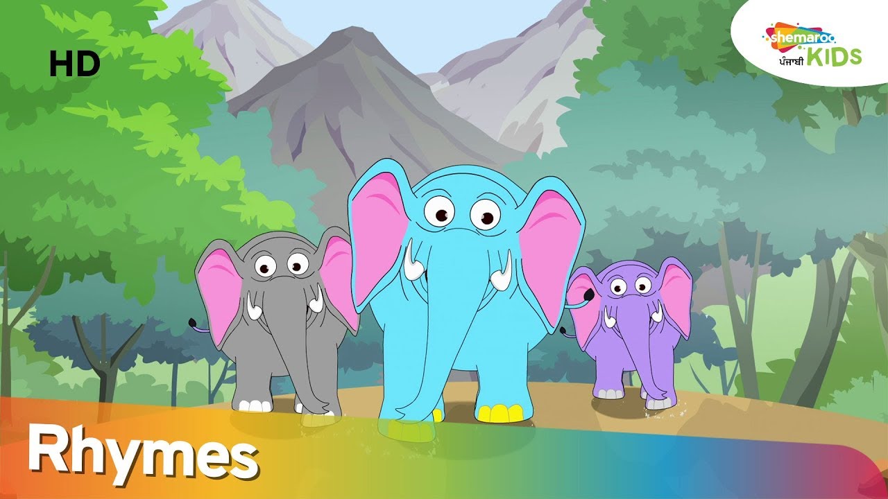 Punjabi Nursery Rhyme : Haathi Aaya |  Latest Songs & Rhymes For Kids | Shemaroo Kids Punjabi