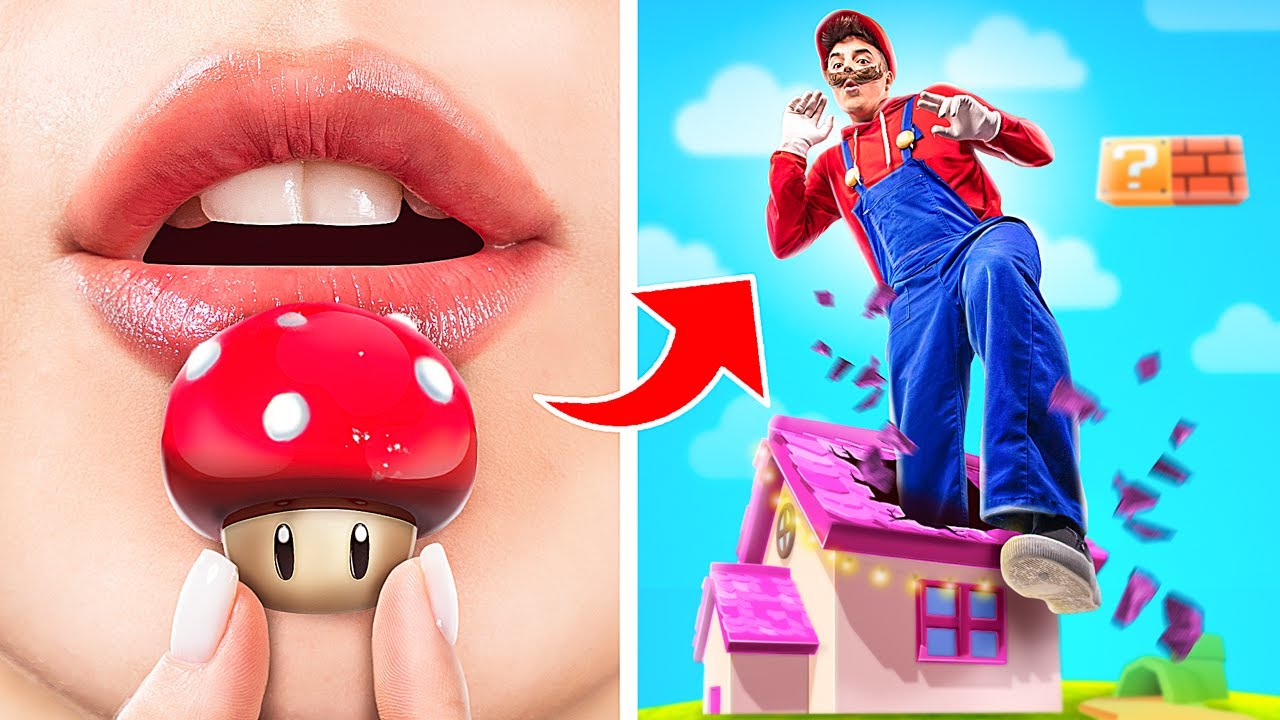 ¡Cómo Convertirte en Super Mario! Videojuegos en la Vida Real!