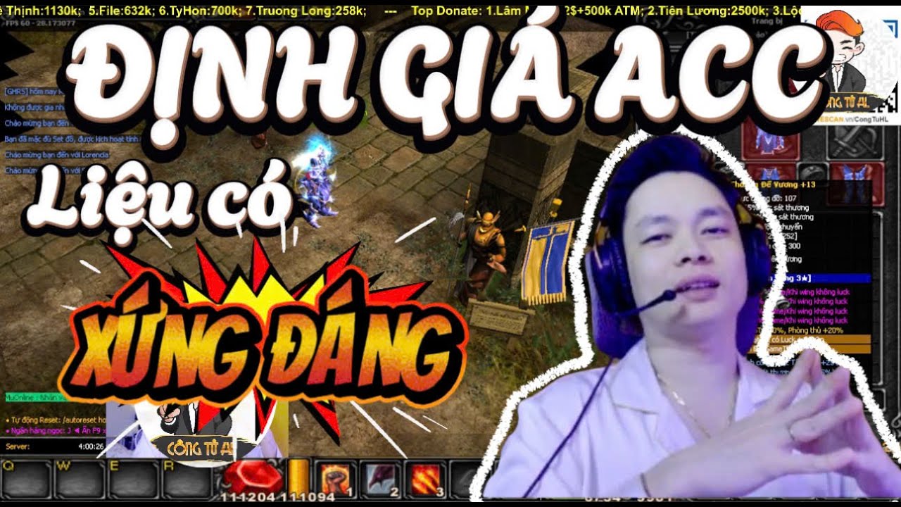 Mu Online Mới Nhất | Review 1 Acc Đặc Biệt Của 1 Người Cũng Rất Đặc Biệt  | CongTuHL