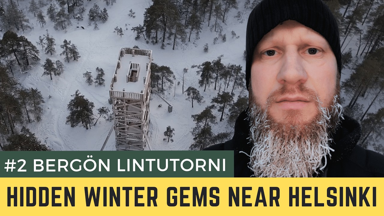 Winter Hike to Bergön Bird Tower (Lintutorni) - Hidden Gem near Helsinki | Winter Hikes #2