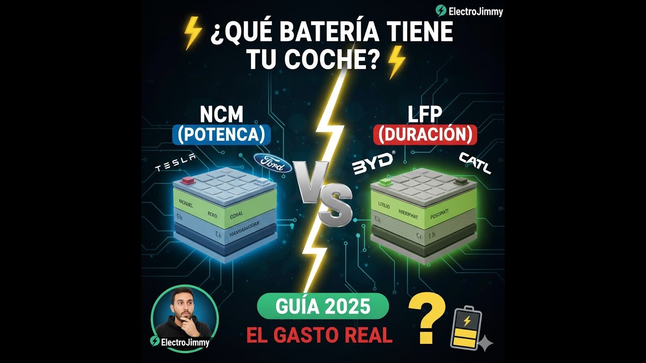 LFP vs NCM: No compres un coche eléctrico sin saber esto 🔋
