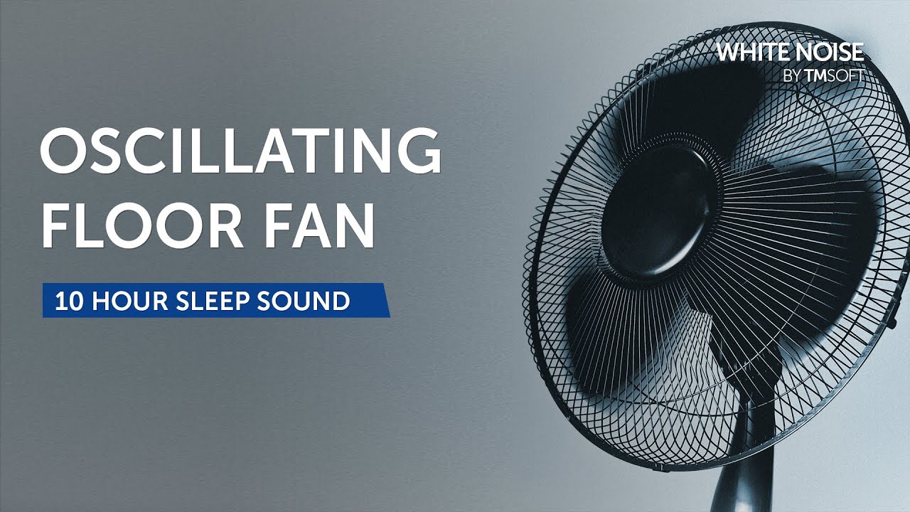 Oscillating Floor Fan Sleep Sound - 10 Hours - Black Screen