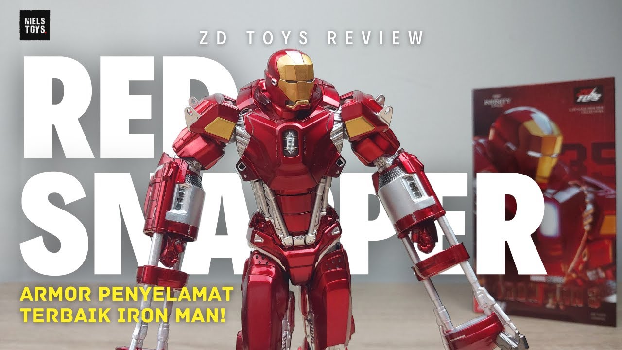 INI UNBOXING & REVIEW ZD TOYS MARK 35 RED SNAPPER: ARMOR PENYELAMAT IRON MAN!