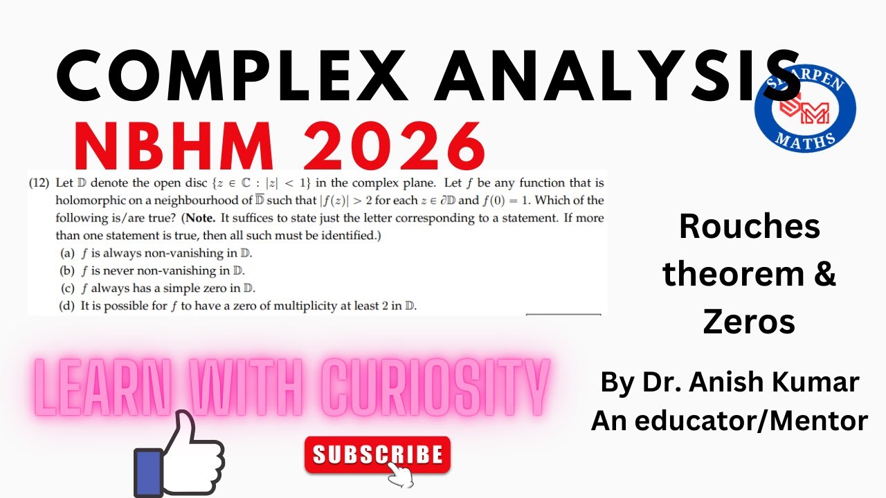 NBHM 2026 complex analysis solution || Rouche's theorem & Zeros