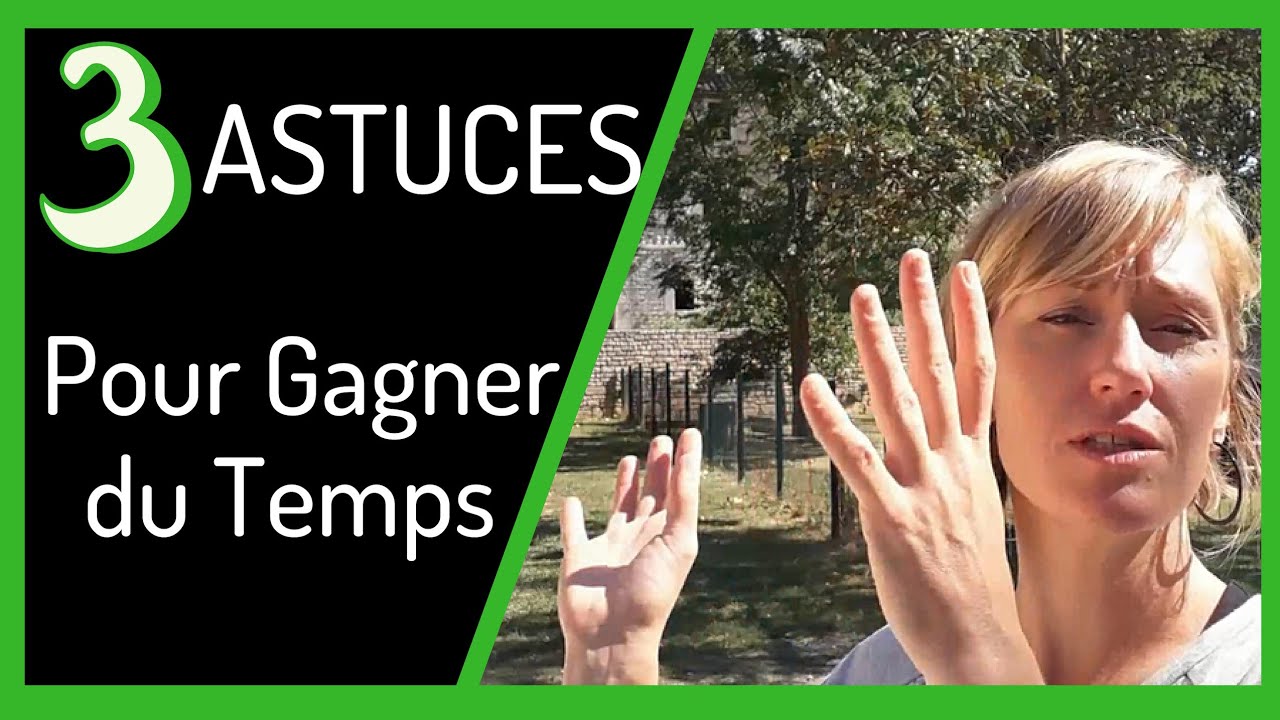 Comment gagner du temps ? (Ou plut&ocirc;t comment ne plus en perdre)