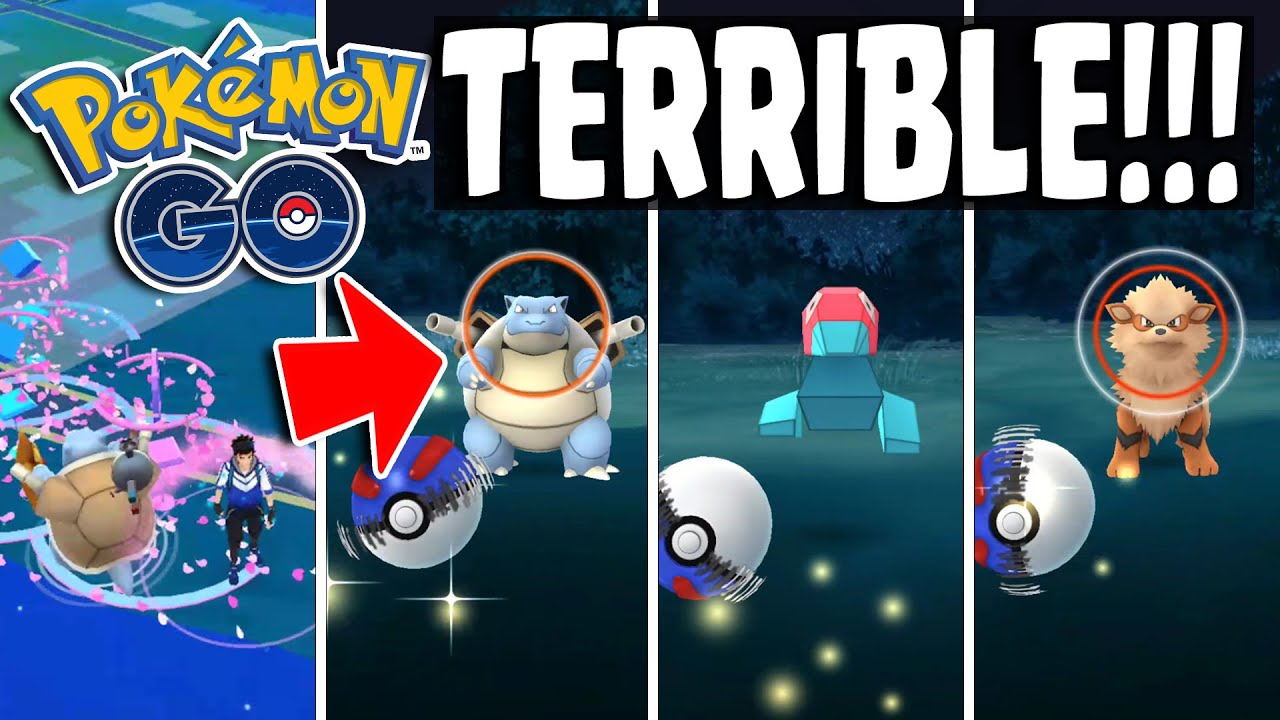 Pokemon GO | WORST WILD BLASTOISE EVER!! & Wild Porygon - Rare Pokemon Catching Spree!