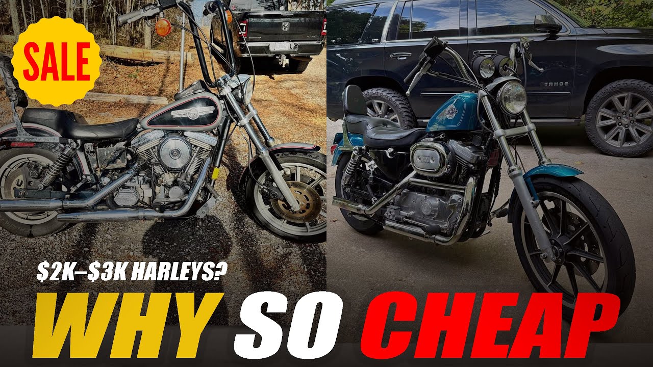 Эти мотоциклы Harley-Davidson 1990-х годов сейчас удивительно дёшевы.