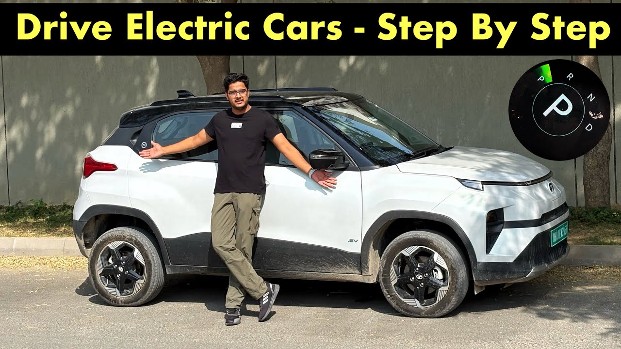 How To Drive Electric Cars For First Time - Step By Step - Tata Punch Ev Drive !!