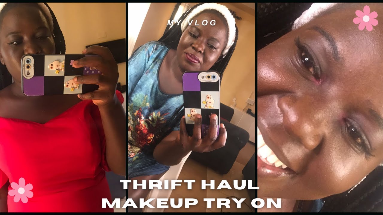 My First Time Trying Makeup |Thrift Haul! 💄🛍️ | Real & Unfiltered